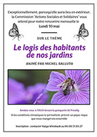 Le logis des habitants de nos jardins
