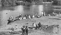 L'exploitation du sable hier